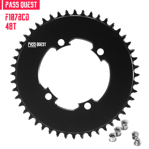 PASS QUEST For SRAM FORCE 107BCD Round AERO Narrow Wide Chainring