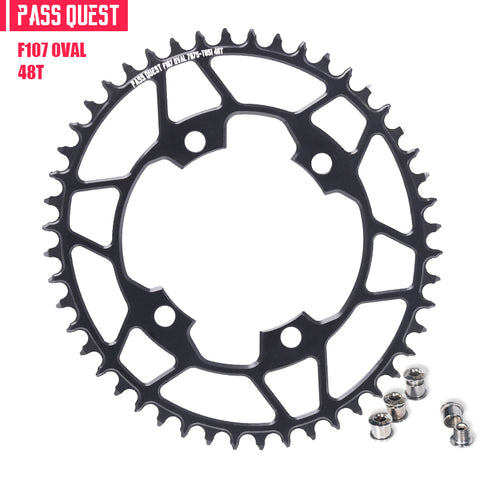 PASS QUEST For SRAM FORCE 107BCD Oval Narrow Wide Chainring