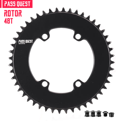 PASS QUEST For ROTOR 110BCD Round AERO Narrow Wide Chainring