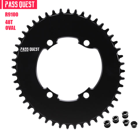 SHIMANO 110 BCD R9100 (4-bolt AERO) Oval Narrow Wide Chainring