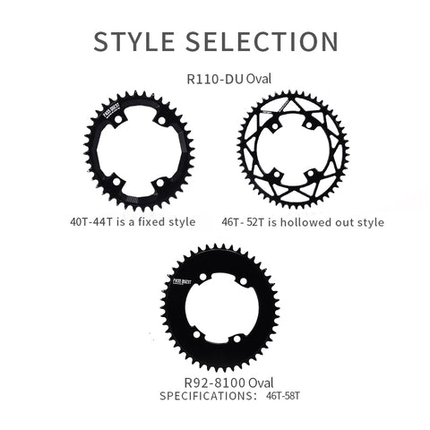 SHIMANO 110BCD R9200 R8100 R7100 AERO/Hollow Oval Narrow Wide Chainring
