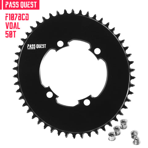 PASS QUEST For SRAM FORCE 107BCD Oval AERO Narrow Wide Chainring