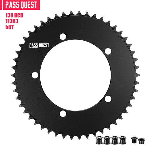 130 BCD (5-bolt AERO) Round Track Chainring Fixed Gear Single Speed