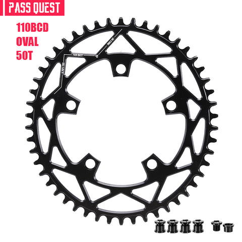 110 BCD (5-bolt Oval) Hollow Road Bike Folding Bike Narrow Wide Chainring