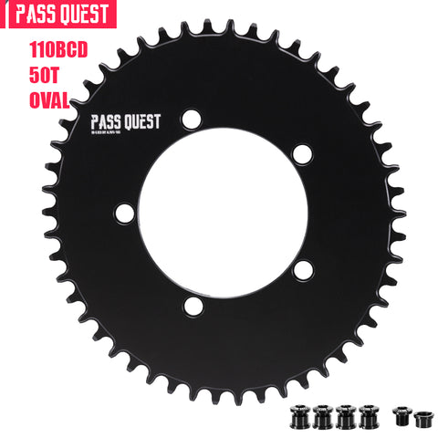 110 BCD (5-bolt AERO) Oval Road Bike Fold Bike Narrow Wide Chainring