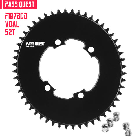 PASS QUEST For SRAM FORCE 107BCD Oval AERO Narrow Wide Chainring
