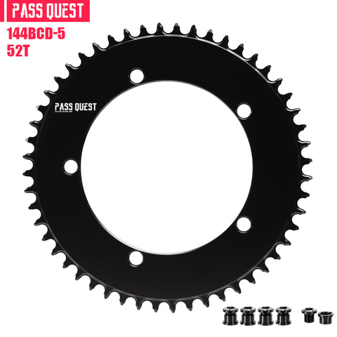 PASS QUEST 144 BCD (5-bolt AERO) Round Narrow Wide Chainring