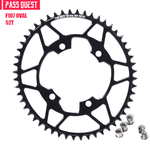 PASS QUEST For SRAM FORCE 107BCD Oval Narrow Wide Chainring