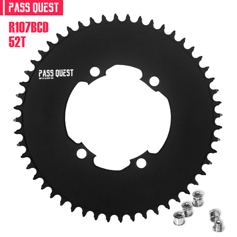 PASS QUEST For SRAM RIVAL 107BCD Round AERO Narrow Wide Chainring