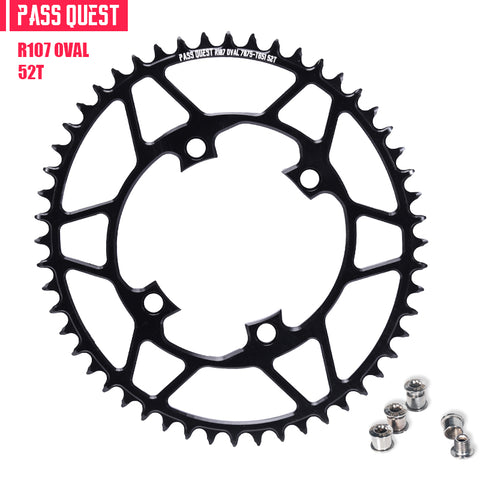 PASS QUEST For SRAM RIVAL 107BCD Oval Narrow Wide Chainring