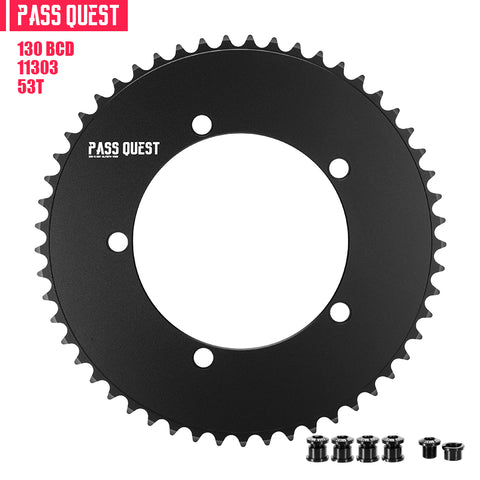 130 BCD (5-bolt AERO) Round Track Chainring Fixed Gear Single Speed