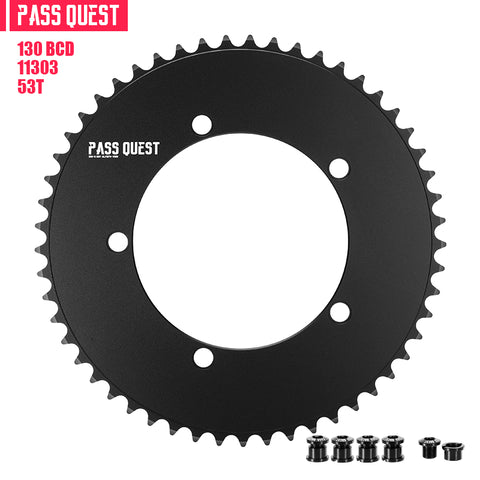 130 BCD (5-bolt AERO)  Round Track Chainring Fixed Gear