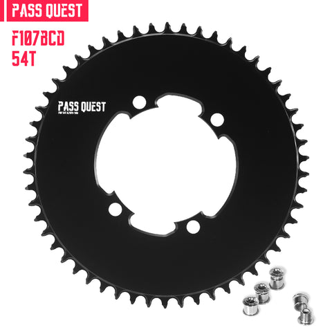 PASS QUEST For SRAM FORCE 107BCD Round AERO Narrow Wide Chainring