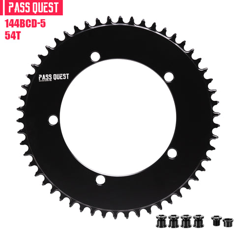 PASS QUEST 144 BCD (5-bolt AERO) Round Narrow Wide Chainring