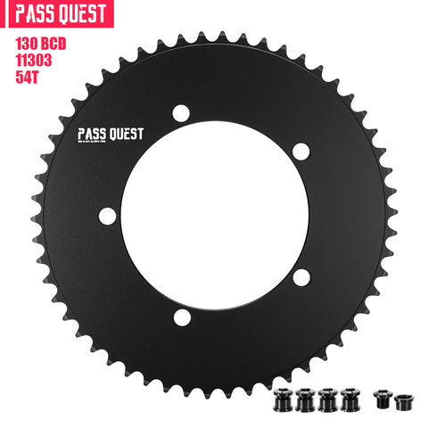 130 BCD (5-bolt AERO) Round Track Chainring Fixed Gear Single Speed