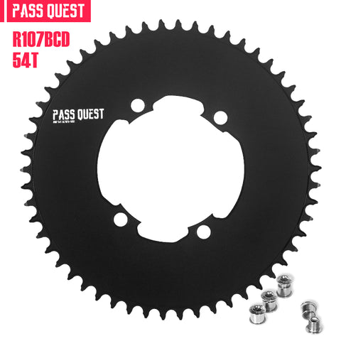 PASS QUEST For SRAM RIVAL 107BCD Round AERO Narrow Wide Chainring