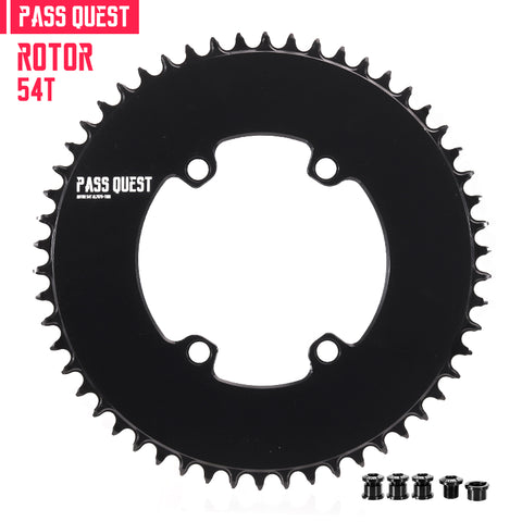 PASS QUEST For ROTOR 110BCD Round AERO Narrow Wide Chainring
