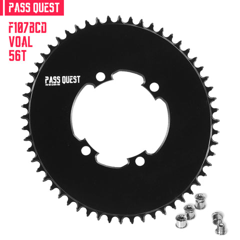 PASS QUEST For SRAM FORCE 107BCD Oval AERO Narrow Wide Chainring