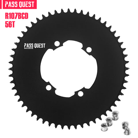 PASS QUEST For SRAM RIVAL 107BCD Round AERO Narrow Wide Chainring