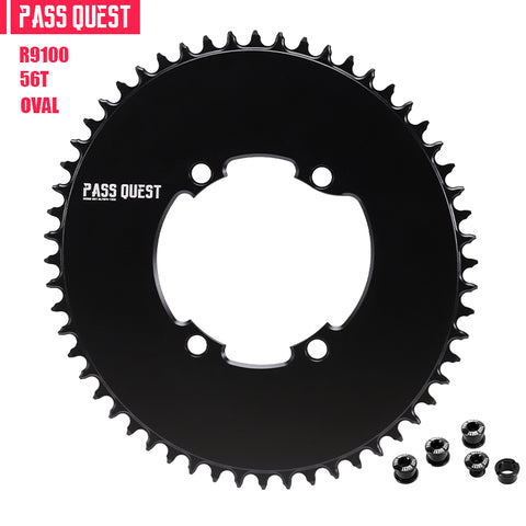 SHIMANO 110 BCD R9100 (4-bolt AERO) Oval Narrow Wide Chainring