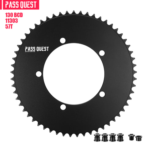 130 BCD (5-bolt AERO) Round Track Chainring Fixed Gear Single Speed