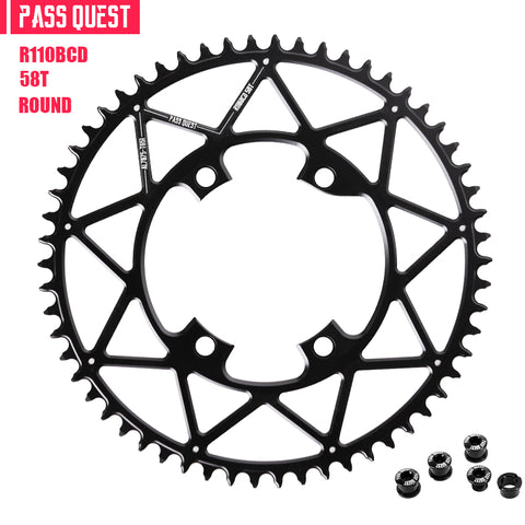 SHIMANO 110BCD R8000 R7000(4-bolt ) Round Hollow Narrow Wide Chainring