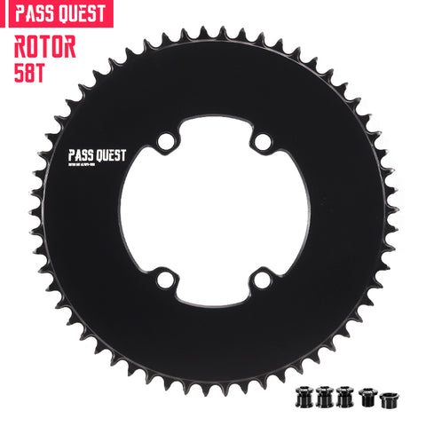 PASS QUEST For ROTOR 110BCD Round AERO Narrow Wide Chainring