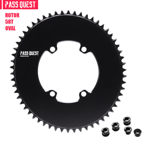 PASS QUEST For ROTOR 110BCD Oval AERO Narrow Wide Chainring