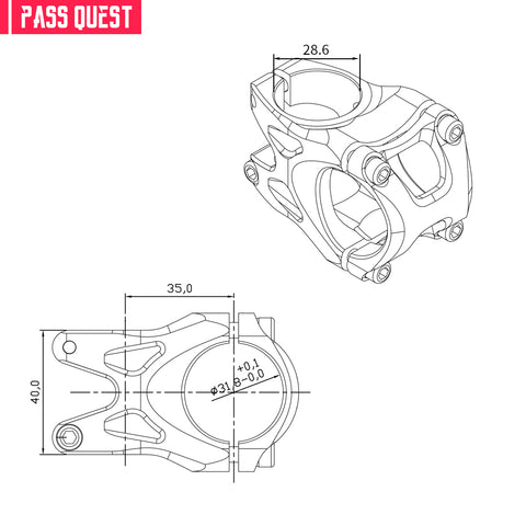 PASS QUEST Raptor short Stem Stem Bike