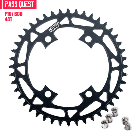 PASS QUEST For SRAM FORCE 107BCD Round Hollow Narrow Wide Chainring