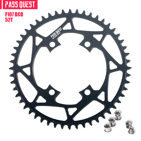 PASS QUEST For SRAM FORCE 107BCD Round Hollow Narrow Wide Chainring