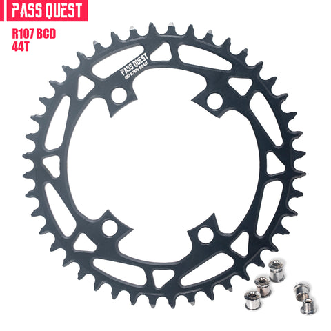 PASS QUEST For SRAM RIVAL 107BCD (4-bolt) Round Narrow Wide Chainring