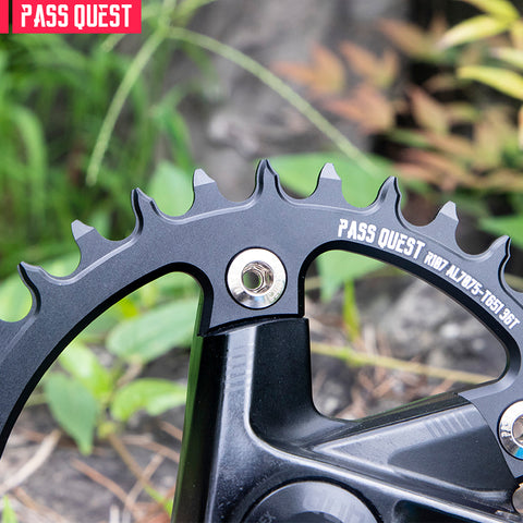 PASS QUEST For SRAM RIVAL 107BCD (4-bolt) Round Narrow Wide Chainring