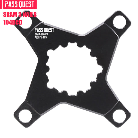 PASS QUEST Adapter Converter for SRAM GXP/DUB 3 Bolt to 104BCD Spider