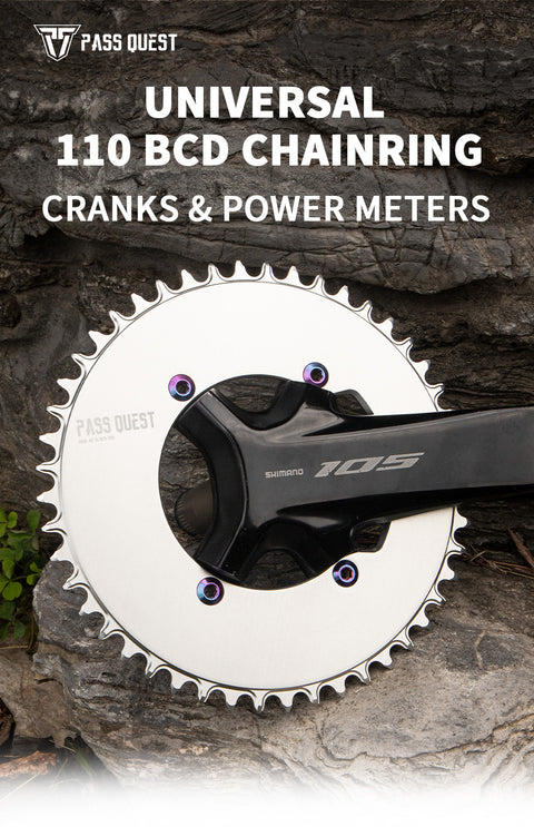SHIMANO 110BCD Universal AERO Round Narrow Wide Chainring 44-60T