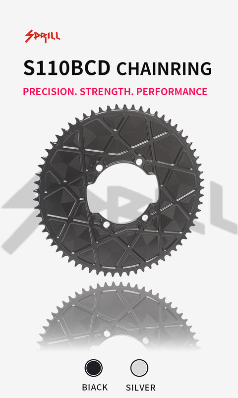 SRAM SRM 110BCD  High strength AERO Narrow Wide Chainring 54-66T