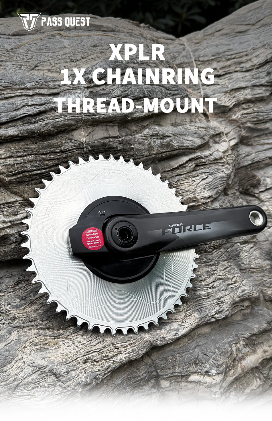 PASS QUEST XPLR thread-mount AXS 12/13s Narrow Wide Chainring 30-62T