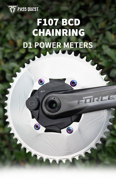 PASS QUEST SPRILL F107BCD 3mm offset AXS (4-bolt AERO) Round  Narrow Wide Chainring（副本）