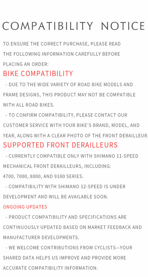 PASS QUEST Road Bike Front Derailleur Extender