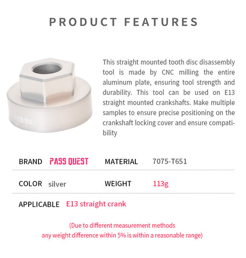 PASS QUEST E*13 Direct mount chainring tool