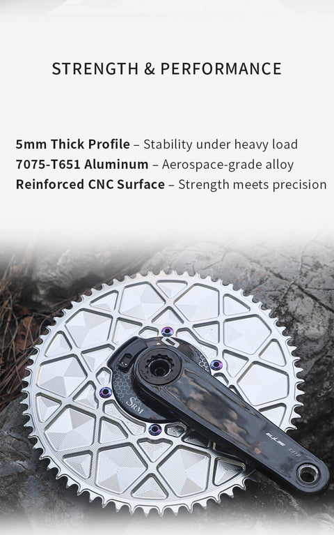 SRAM SRM 110BCD  High strength AERO Narrow Wide Chainring 54-66T