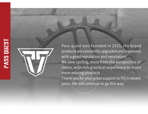 PASS QUEST 144 BCD 1/8" Fixie Single Speed BMX Track Chainring 42-70T