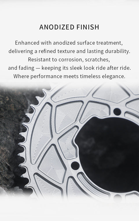 SRAM SRM 110BCD 3mm offset AERO Narrow Wide Chainring 46-58T