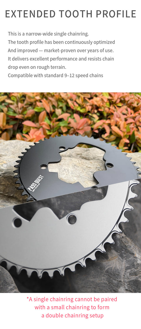SHIMANO R9200-P 110BCD Round Narrow Wide Chainring