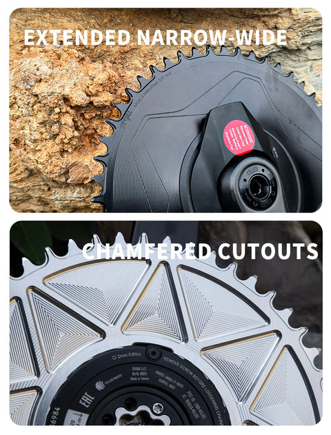 PASS QUEST XPLR thread-mount AXS 12/13s Narrow Wide Chainring 30-62T