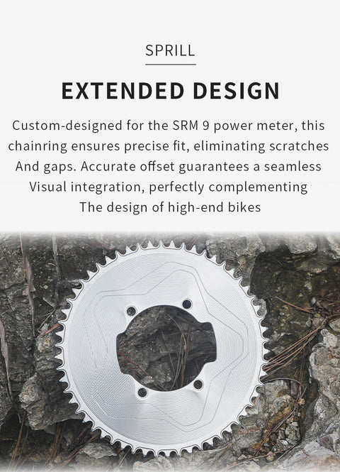 SRAM SRM 110BCD 3mm offset AERO Narrow Wide Chainring 46-58T