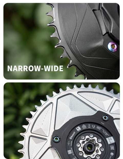 PASS QUEST SPRILL F107BCD 3mm offset AXS (4-bolt AERO) Round  Narrow Wide Chainring（副本）