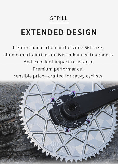 SRAM SRM 110BCD  High strength AERO Narrow Wide Chainring 54-66T
