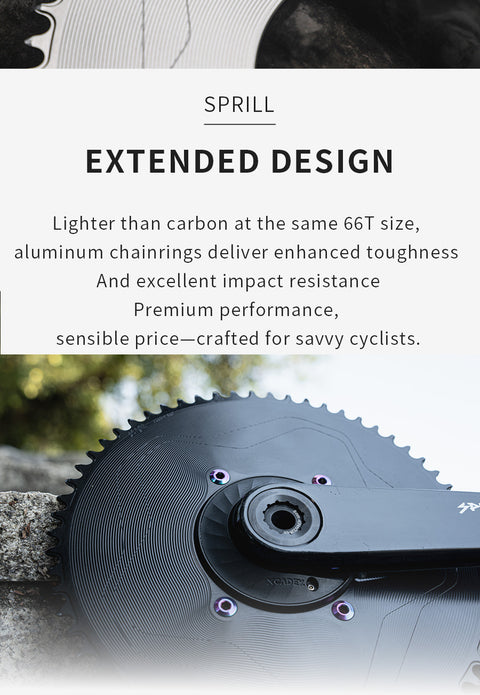 PASS QUEST X110BCD High strength AERO STAR Narrow Wide Chainring 56-66T