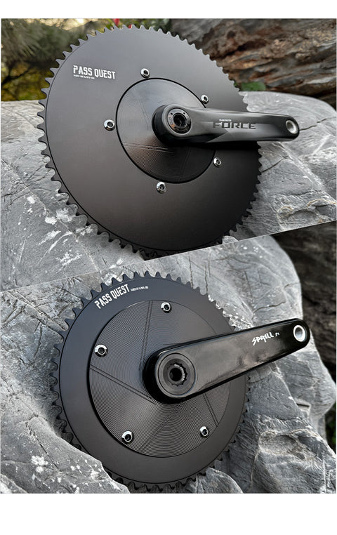 PASS QUEST 144 BCD 1/8" Fixie Single Speed BMX Track Chainring 42-70T